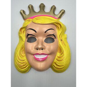 VTG. Cinderella Halloween  Mask COLLECTIBLE , USED , SEE ALL